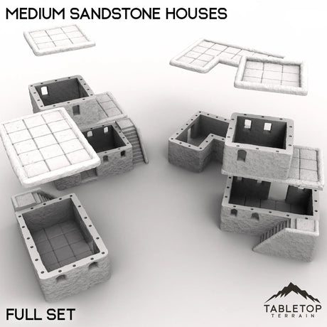 Tabletop Terrain Building Medium Sandstone Houses