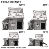 Tabletop Terrain Building Medium Shanty - Country & King - Fantasy Historical Building