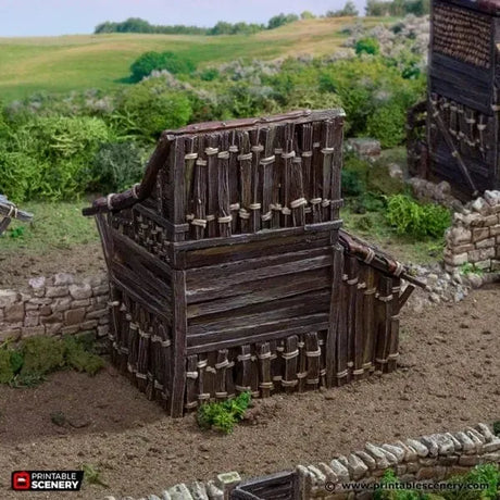 Tabletop Terrain Building Medium Shanty - Country & King - Fantasy Historical Building