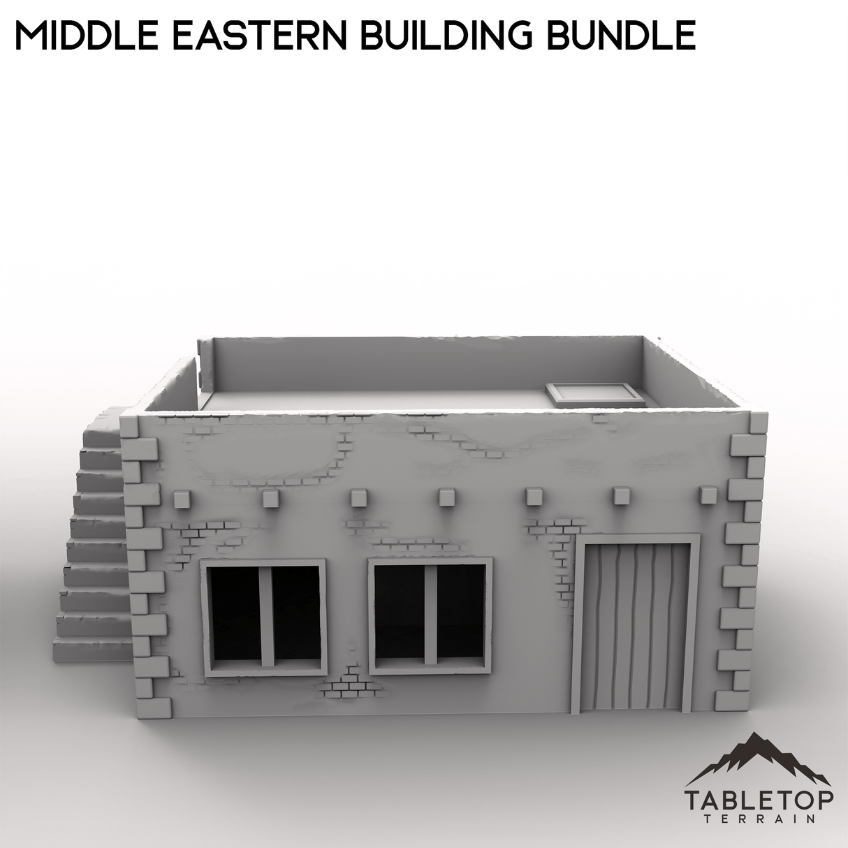 Tabletop Terrain Building Middle Eastern Building Bundle - Modern Warfare