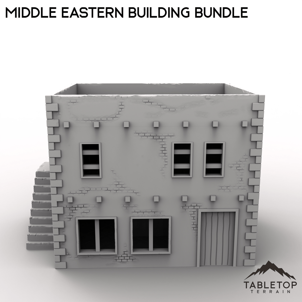 Tabletop Terrain Building Middle Eastern Building Bundle - Modern Warfare