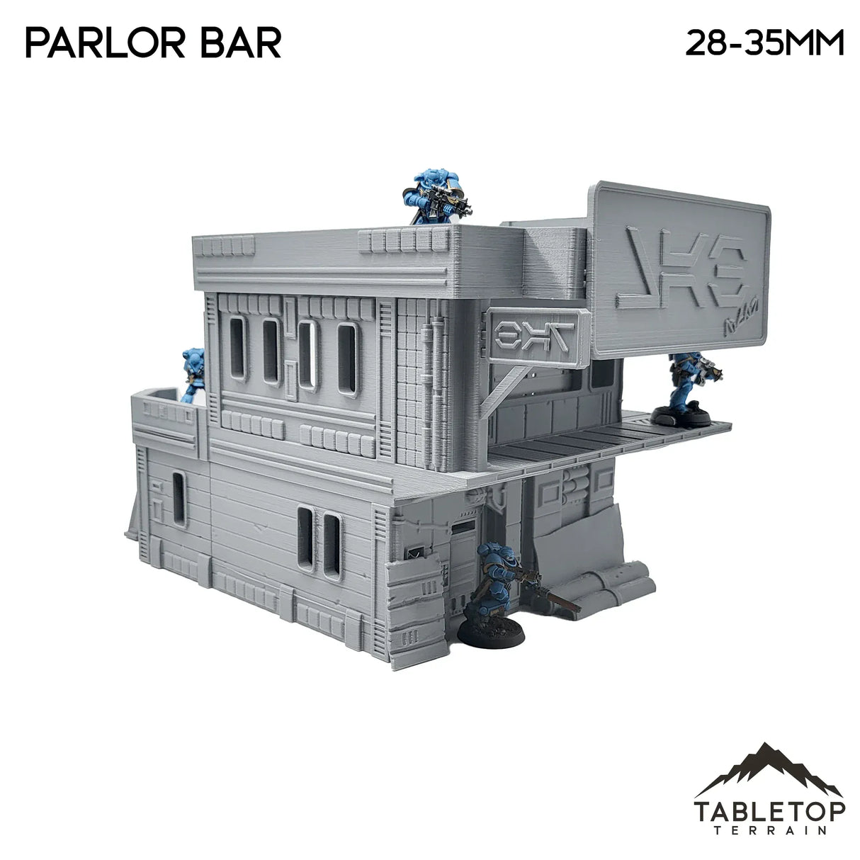 Tabletop Terrain Building Midrim City Cyberpunk Parlor Bar - Star Wars Legion Building
