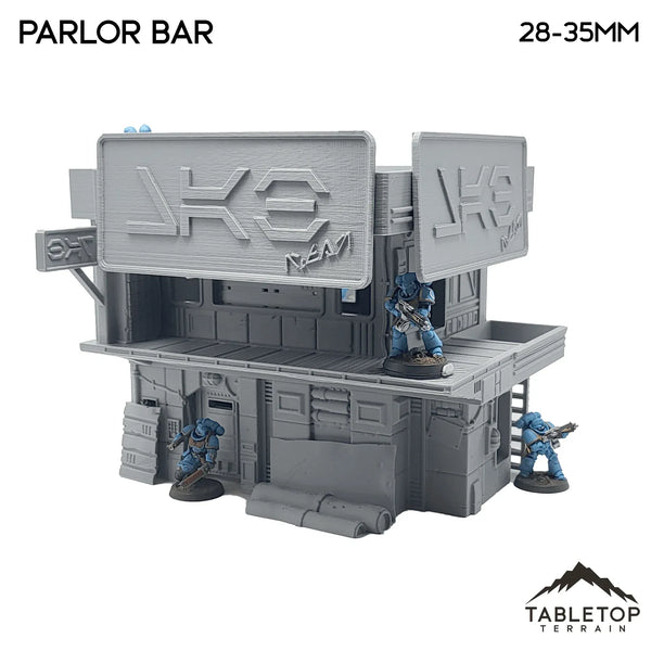 Tabletop Terrain Building Midrim City Cyberpunk Parlor Bar - Star Wars Legion Building
