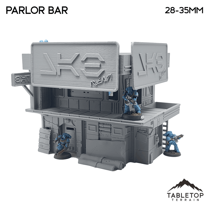 Tabletop Terrain Building Midrim City Cyberpunk Parlor Bar - Star Wars Legion Building