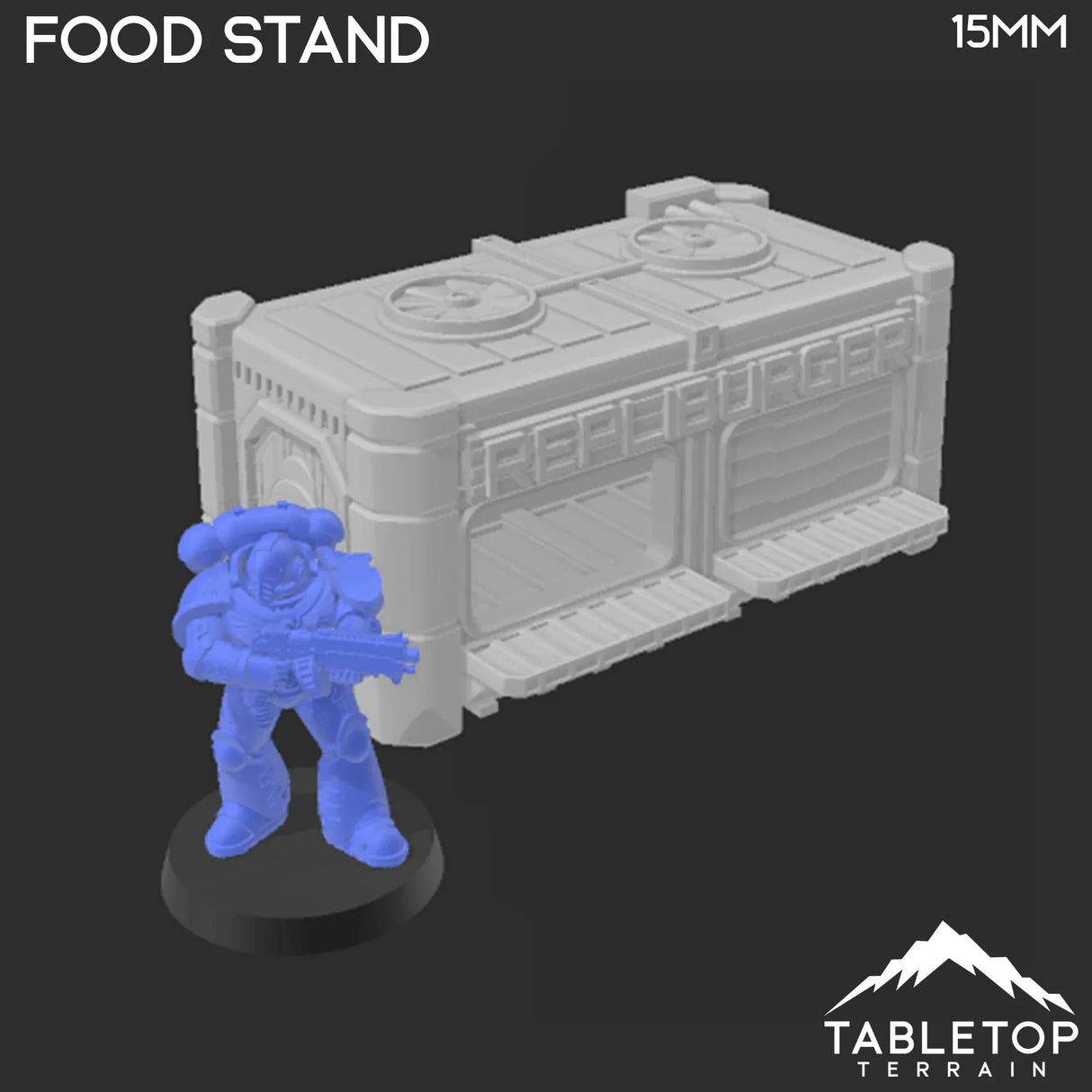 Tabletop Terrain Building Midrim City Food Stand - Star Wars Legion Building