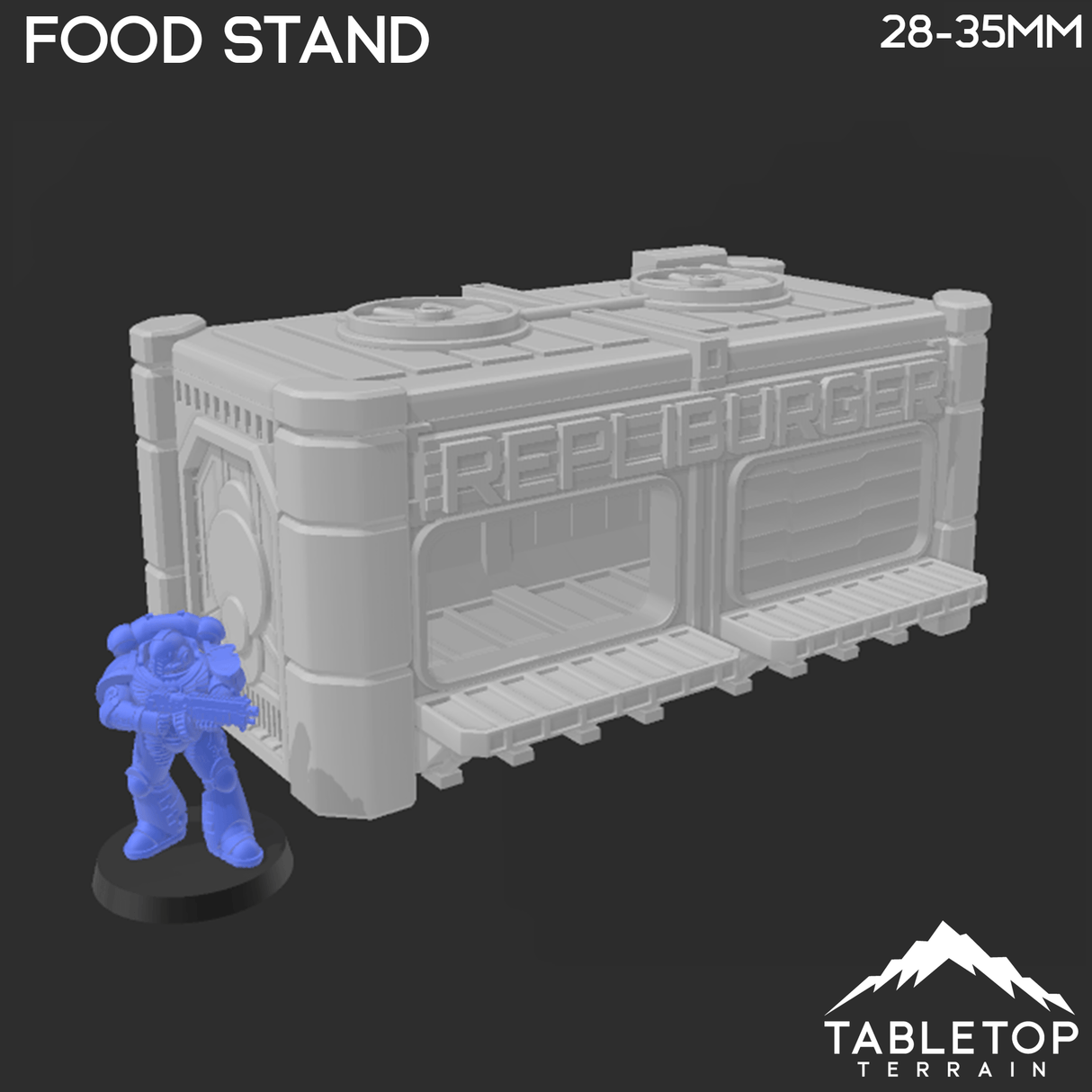 Tabletop Terrain Building Midrim City Food Stand - Star Wars Legion Building