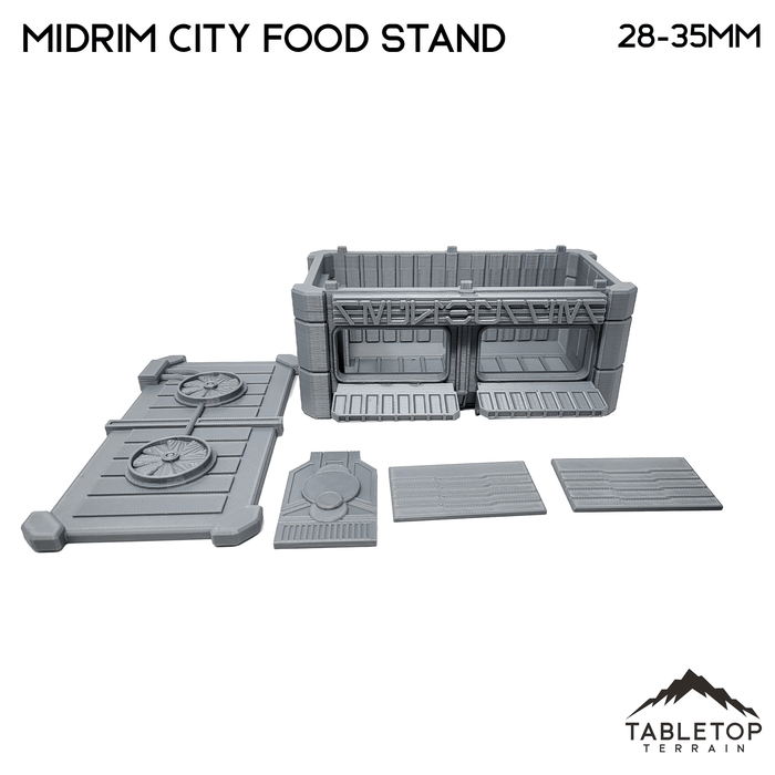 Tabletop Terrain Building Midrim City Food Stand - Star Wars Legion Building Tabletop Terrain