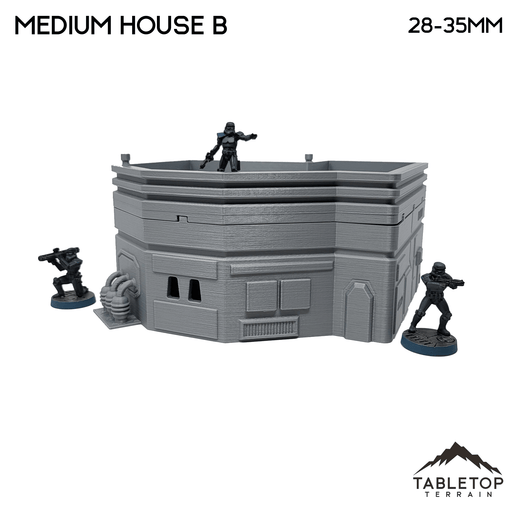Tabletop Terrain Building Midrim City Medium House B - Star Wars Legion Building