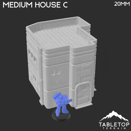 Tabletop Terrain Building Midrim City Medium House C - Star Wars Legion Building