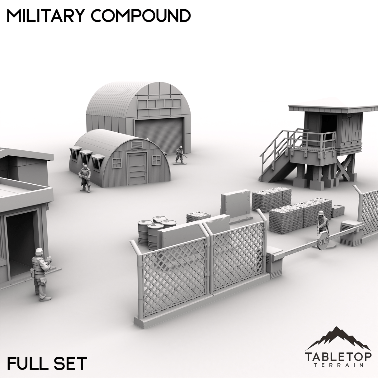 Tabletop Terrain Building Military Compound