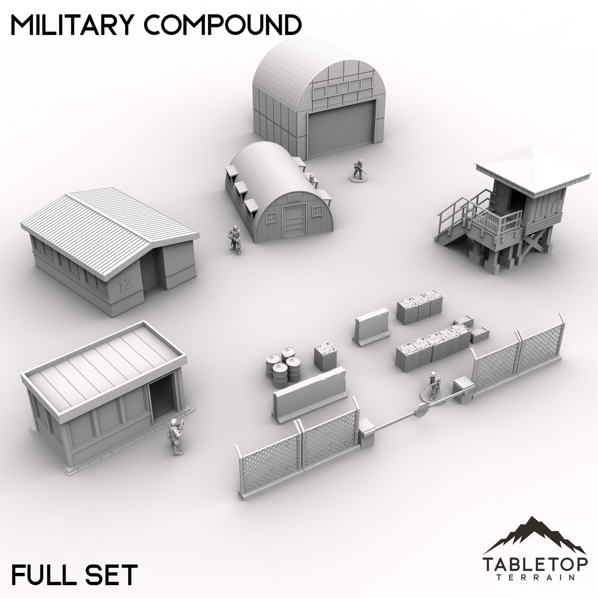 Tabletop Terrain Building Military Compound