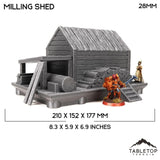 Tabletop Terrain Building Milling Shed - Town of Grexdale - Fantasy Building
