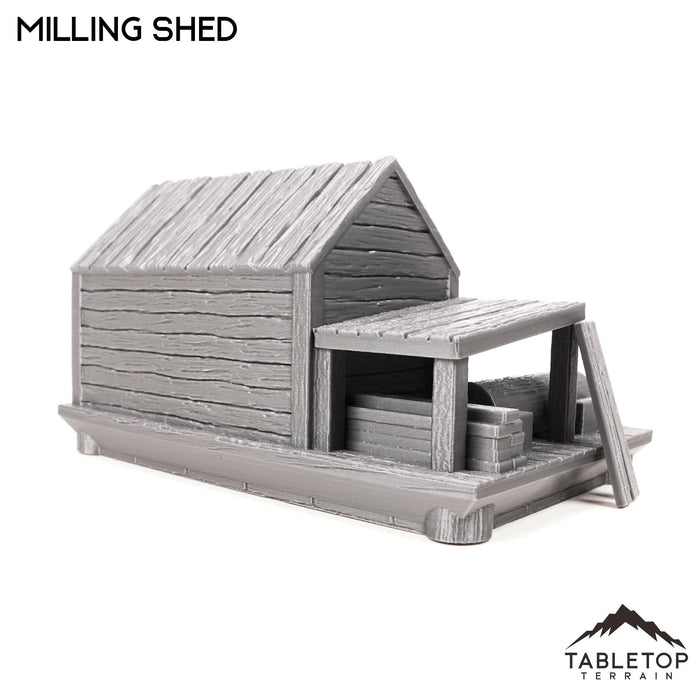 Tabletop Terrain Building Milling Shed - Town of Grexdale - Fantasy Building