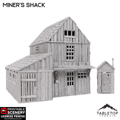 Tabletop Terrain Building Miners Shack - Wild West Building