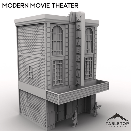 Tabletop Terrain Building Modern Movie Theater