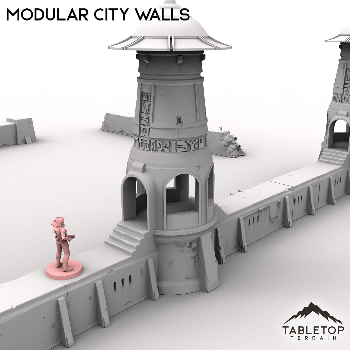 Tabletop Terrain Building Modular City Walls