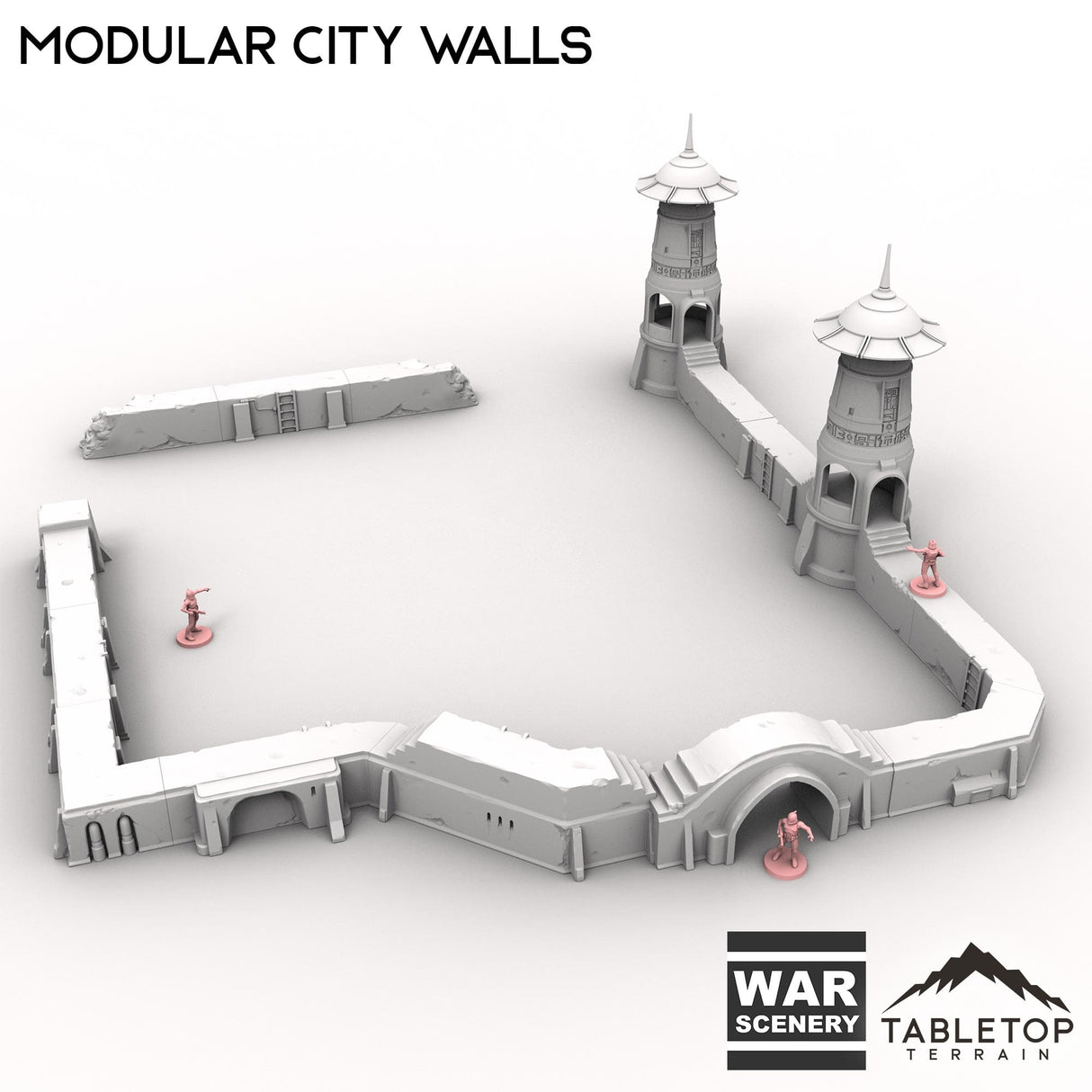 Tabletop Terrain Building Modular City Walls