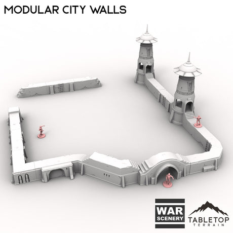 Tabletop Terrain Building Modular City Walls