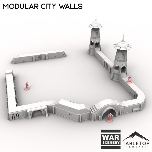 Tabletop Terrain Building Modular City Walls