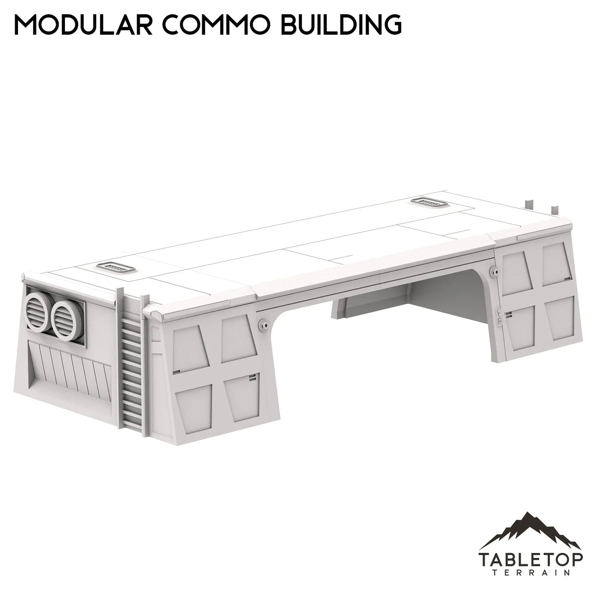 Tabletop Terrain Building Modular Commo Building - Imperial Base Builder