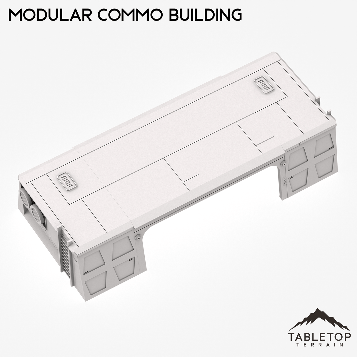 Tabletop Terrain Building Modular Commo Building - Imperial Base Builder