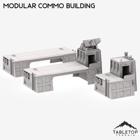 Tabletop Terrain Building Modular Commo Building - Imperial Base Builder