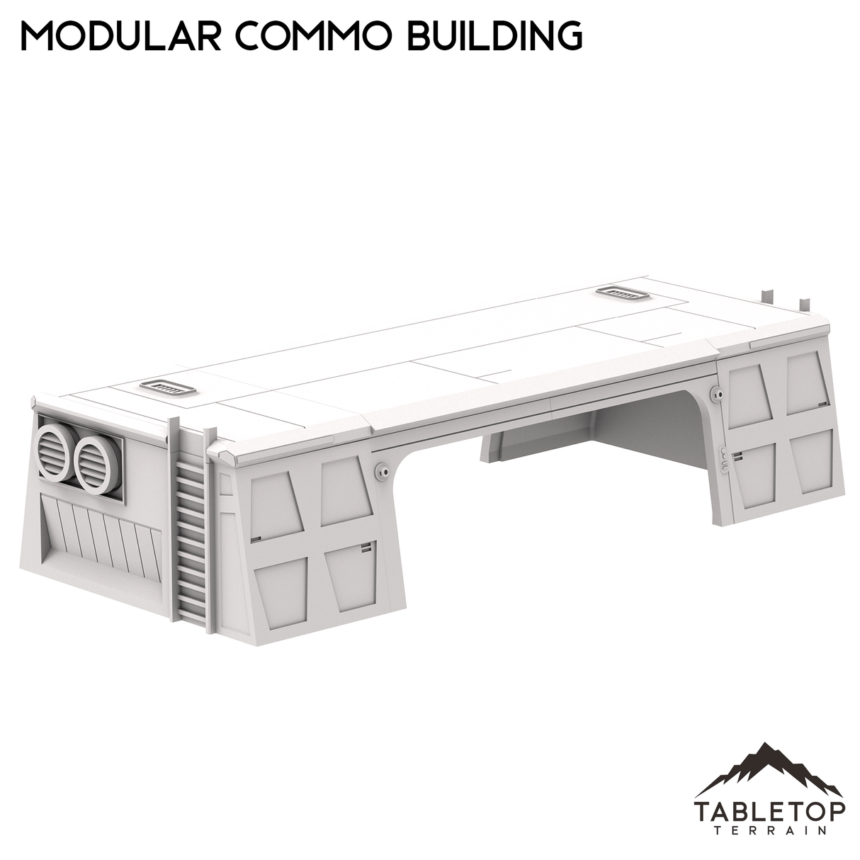 Tabletop Terrain Building Modular Commo Building - Imperial Base Builder