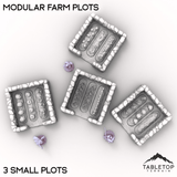 Tabletop Terrain Building Modular Farm Plots