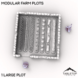Tabletop Terrain Building Modular Farm Plots