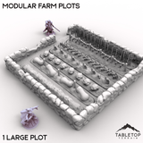 Tabletop Terrain Building Modular Farm Plots
