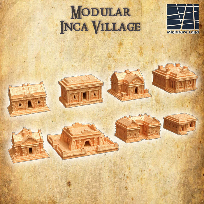Tabletop Terrain Building Modular Inca Village