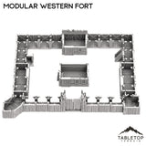 Tabletop Terrain Building Modular Western Fort - Old Wild Western Rush