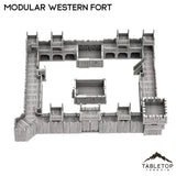 Tabletop Terrain Building Modular Western Fort - Old Wild Western Rush