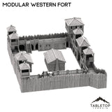 Tabletop Terrain Building Modular Western Fort - Old Wild Western Rush