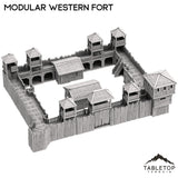 Tabletop Terrain Building Modular Western Fort - Old Wild Western Rush