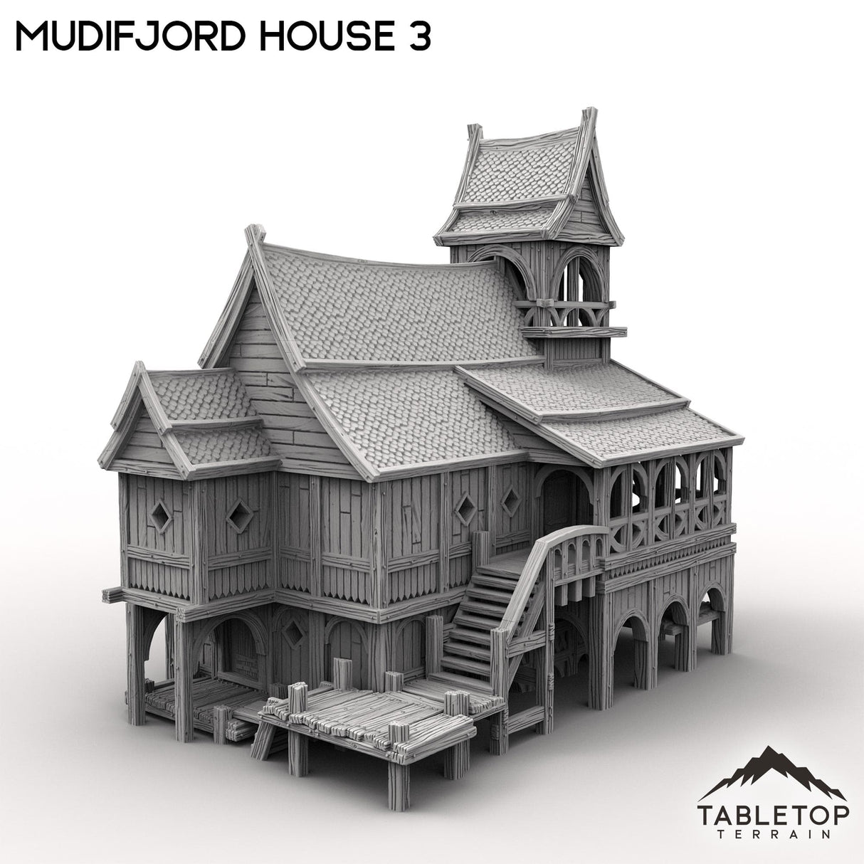 Tabletop Terrain Building Mudifjord House 3