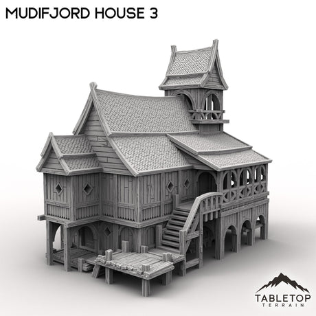 Tabletop Terrain Building Mudifjord House 3