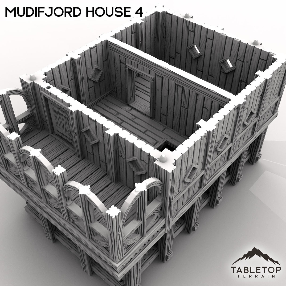 Tabletop Terrain Building Mudifjord House 4