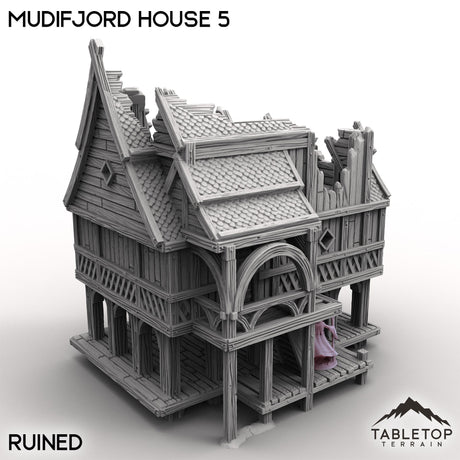 Tabletop Terrain Building Mudifjord House 5