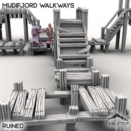 Tabletop Terrain Building Mudifjord Walkways