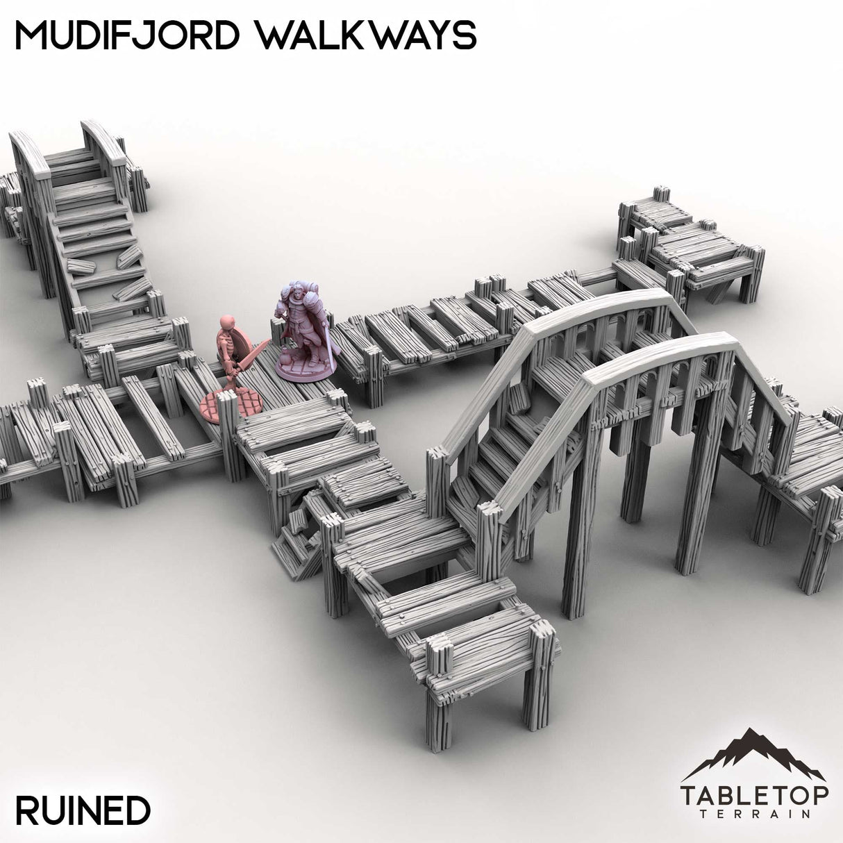 Tabletop Terrain Building Mudifjord Walkways
