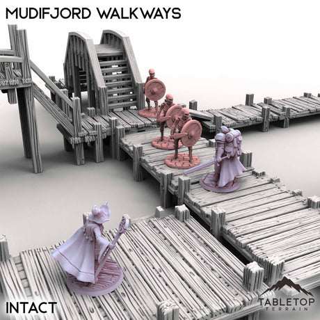 Tabletop Terrain Building Mudifjord Walkways