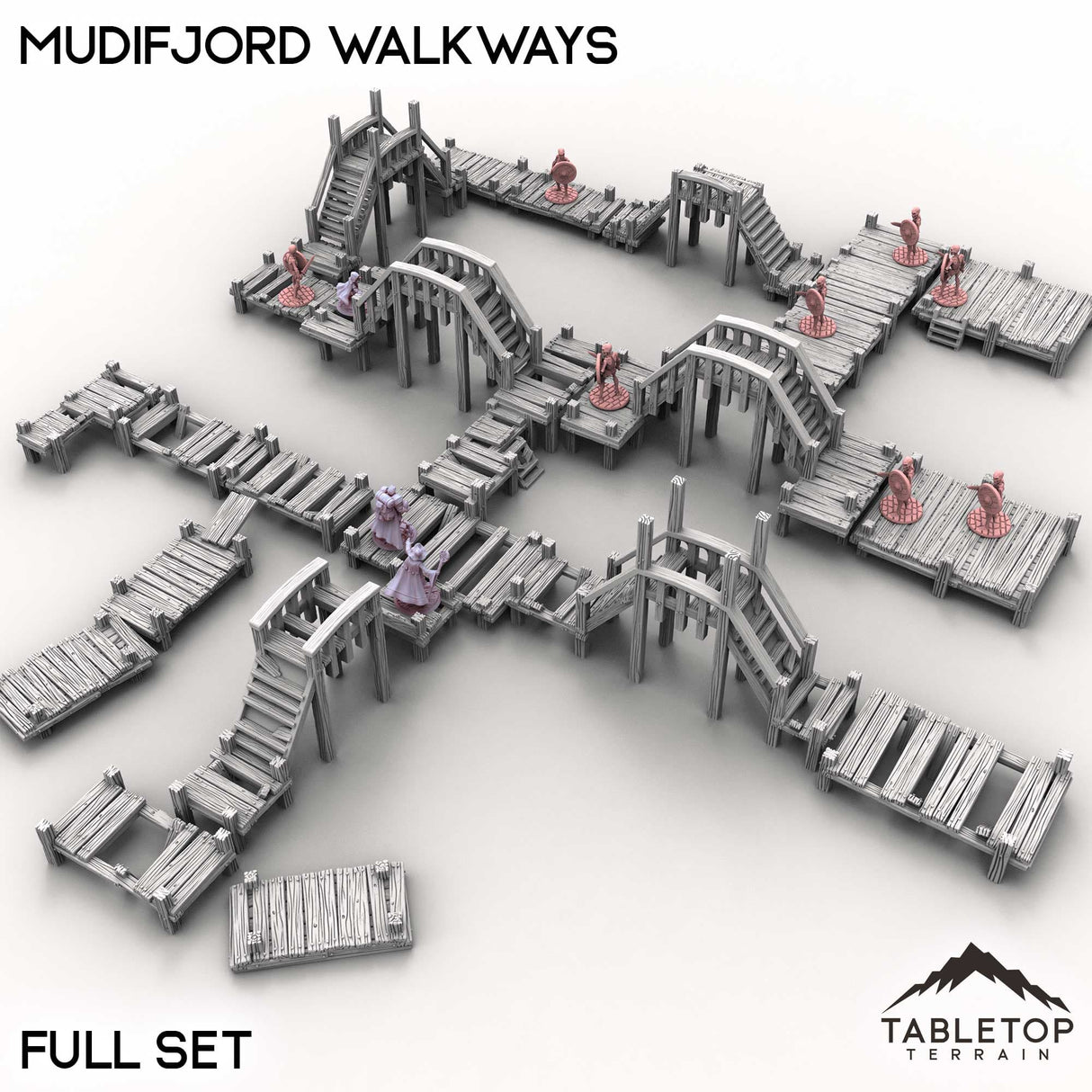 Tabletop Terrain Building Mudifjord Walkways