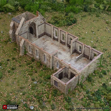 Tabletop Terrain Building Norman Church - Country & King - Fantasy Historical Building