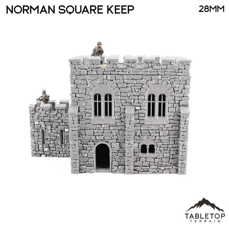 Tabletop Terrain Building Norman Square Keep - Country & King - Fantasy Historical Building