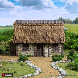 Tabletop Terrain Building Norman Stone Barn - Country & King - Fantasy Historical Building