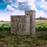 Tabletop Terrain Building Norman Stone Fort - Country & King - Fantasy Historical Building