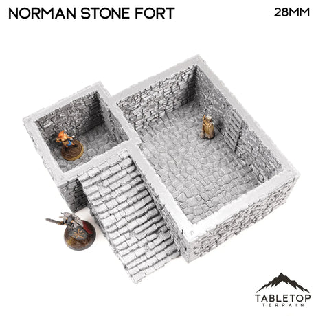 Tabletop Terrain Building Norman Stone Fort - Country & King - Fantasy Historical Building