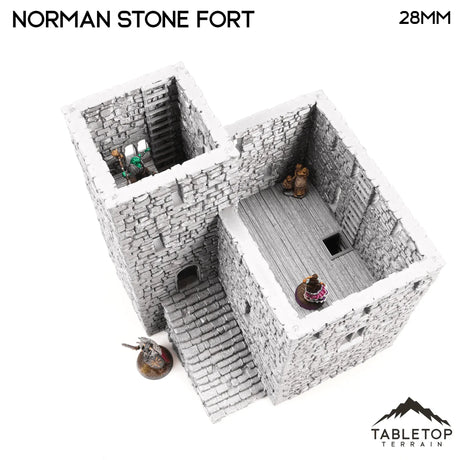 Tabletop Terrain Building Norman Stone Fort - Country & King - Fantasy Historical Building
