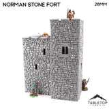 Tabletop Terrain Building Norman Stone Fort - Country & King - Fantasy Historical Building